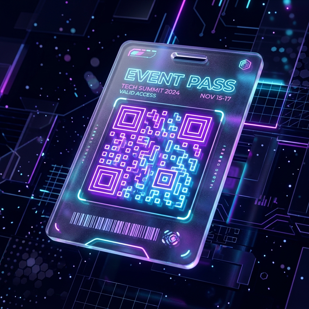 KYP.AI Dashboard Interface and Glowing QR Code